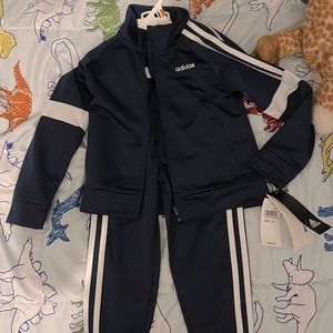 Toddler navy Adidas warmup